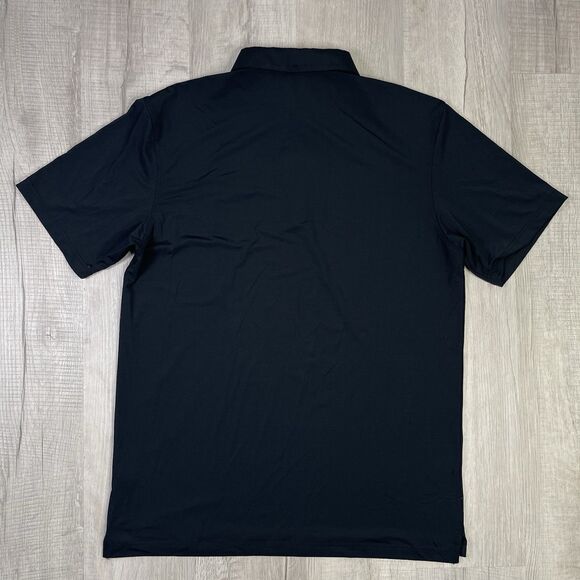 Two Dove Outdoors Golf Polo Shirt Mens Size Large Black Stretch EUC Hunting V - Picture 8 of 8